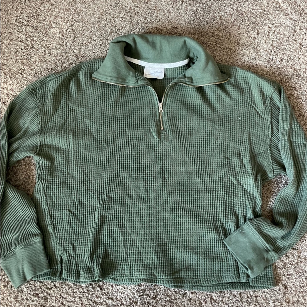 Universal Thread Sage Green Textured Pullover